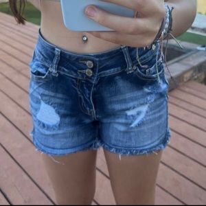 brand: wax jean shorts